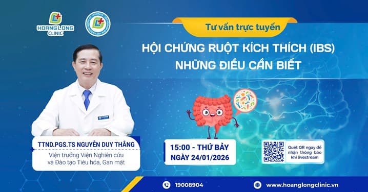 TƯ VẤN TRỰC TUYẾN: “HỘI CHỨNG RUỘT KÍCH THÍCH (IBS) – NHỮNG ĐIỀU CẦN BIẾT”