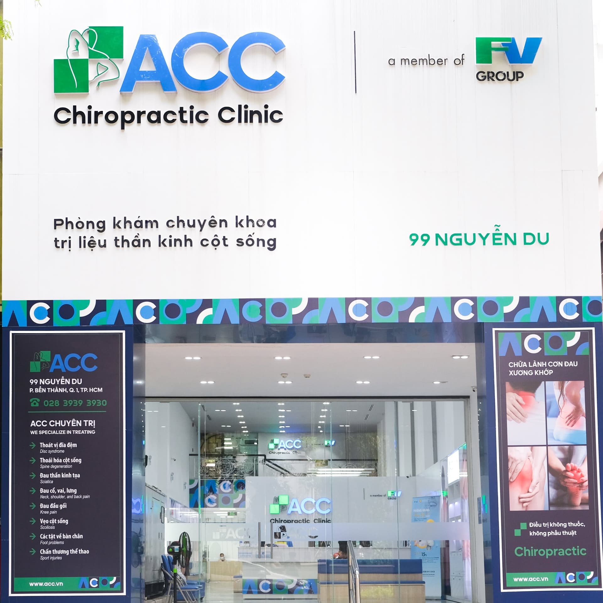 Hệ thống Phòng khám ACC - Địa điểm thăm khám, điều trị bệnh cơ xương khớp an toàn