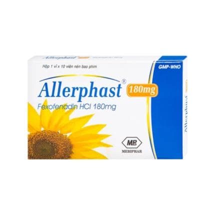 Thuốc Allerphast 180mg Mebiphar: Giải pháp cho viêm mũi dị ứng và mày đay mạn tính