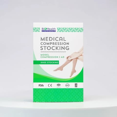 Vớ y khoa Compression I AD BioHealth hỗ trợ lưu thông máu, giảm phù nề (Màu da - Size