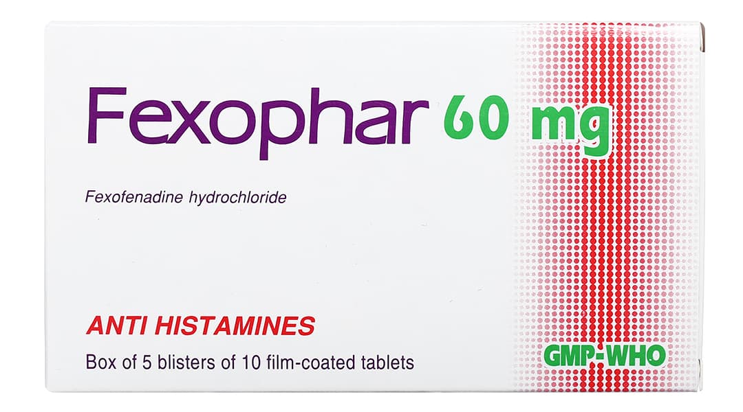 Thuốc Fexophar 60mg: Điều Trị Viêm Mũi Dị Ứng, Dị Ứng Da, Mày Đay