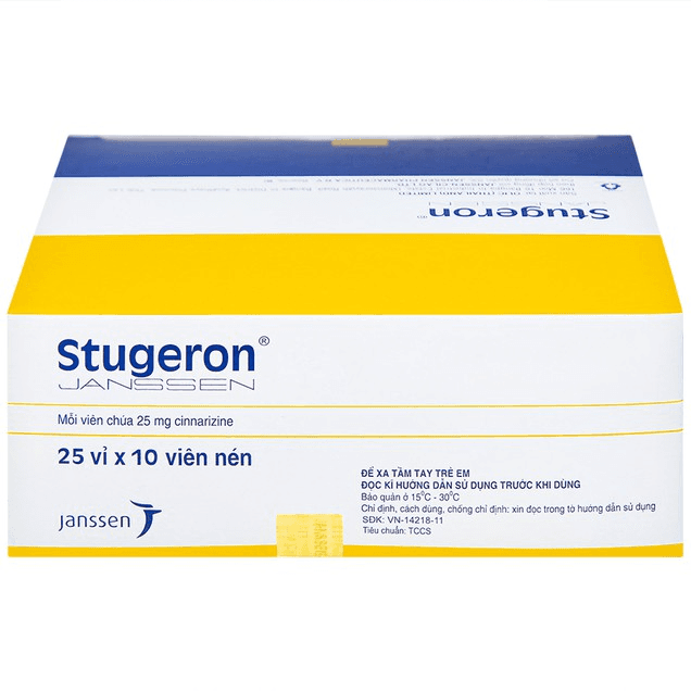 Thuốc Stugeron Janssen – Hỗ trợ điều trị rối loạn tuần hoàn não 