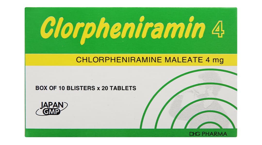 Thuốc Clorpheniramin 4 DHG: Giải pháp cho viêm mũi dị ứng và chảy nước mũi