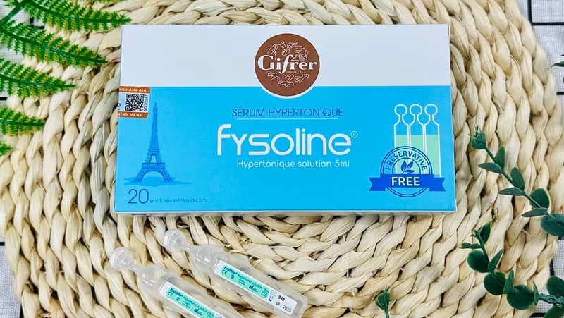 Dung Dịch Nước Muối Ưu Trương Fysoline 5ml (20 Ống) Giảm Ngạt Mũi, Khô Mũi