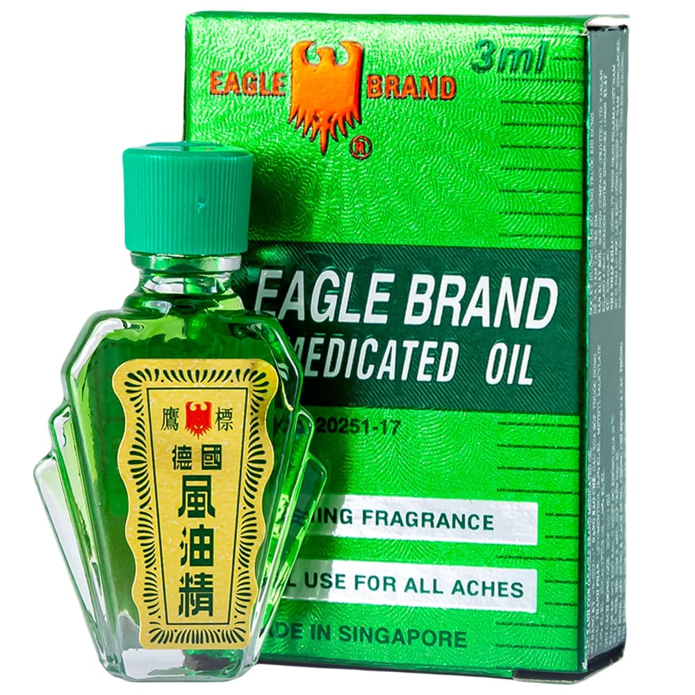 Dầu Gió Xanh Con Ó Eagle Brand: Giảm Đau, Cảm Cúm, Viêm Khớp (12 Chai x 24ml)