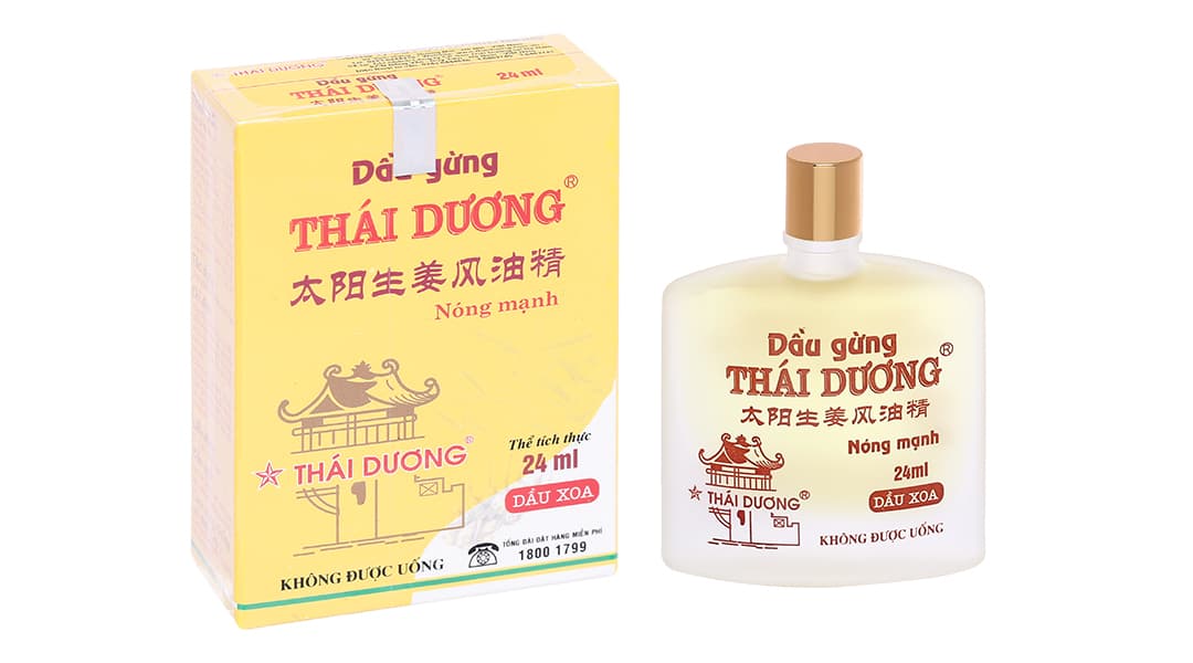 Dầu Gừng Thái Dương: Giải pháp hỗ trợ đau đầu, đau lưng, đau dây thần kinh vai gáy