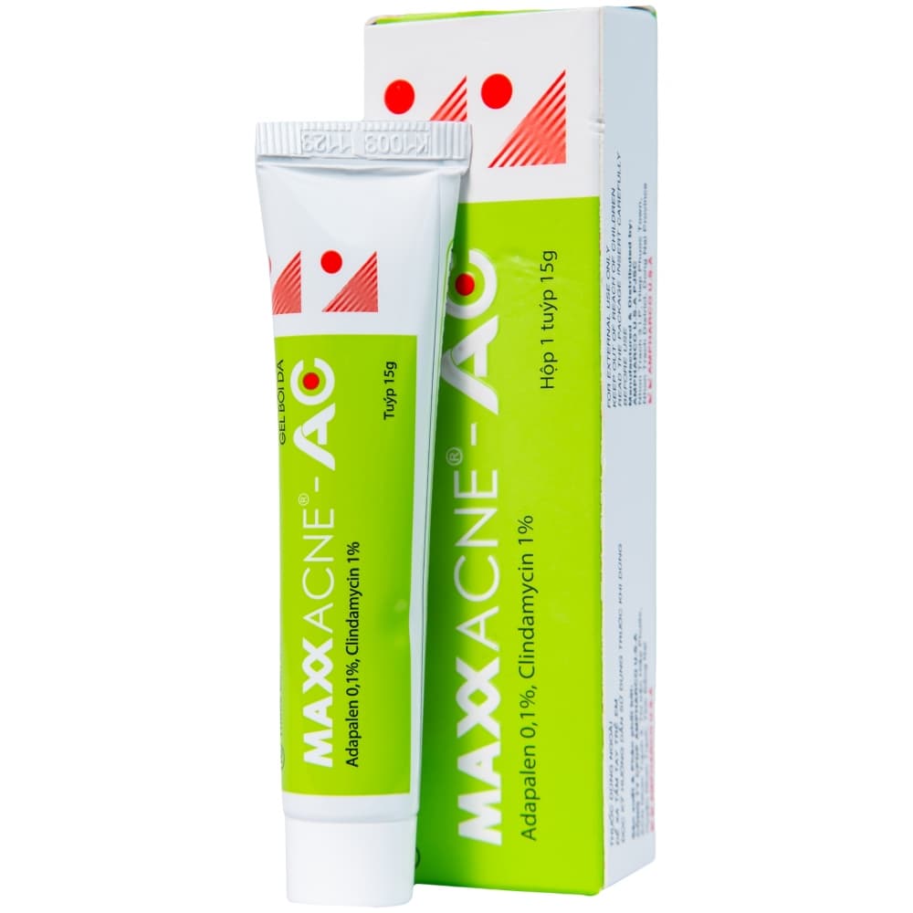 Gel bôi da Maxx Acne-AC Ampharco U.S.A 15g điều trị mụn trứng cá hiệu quả
