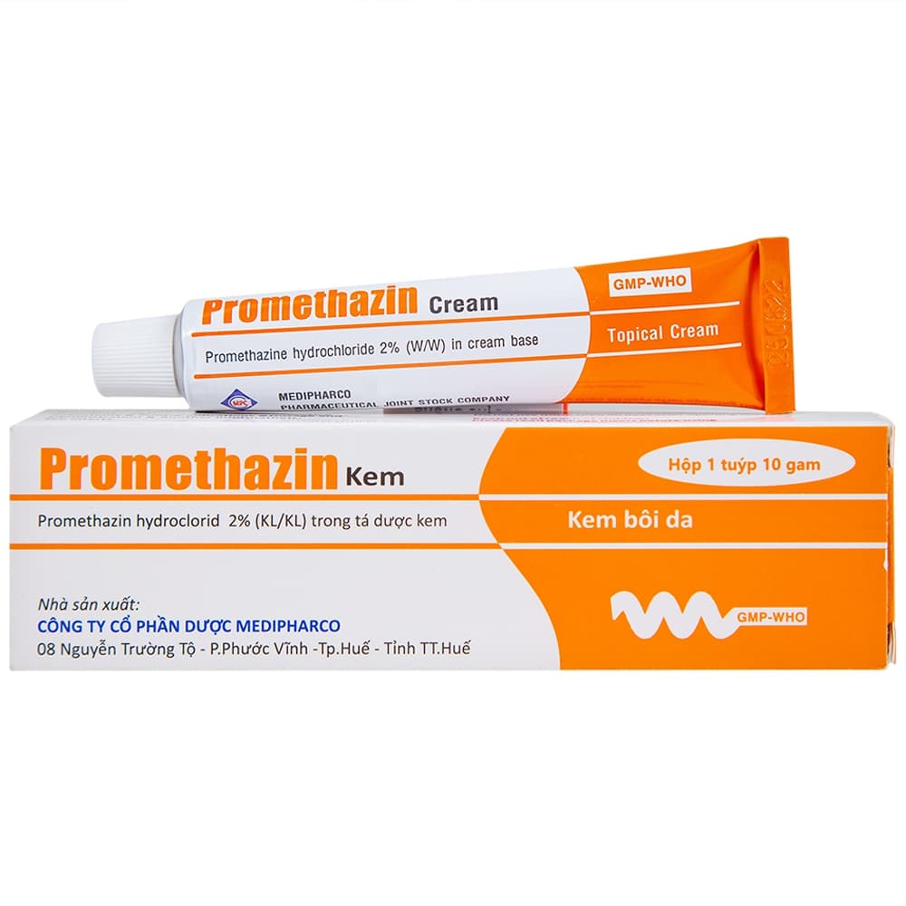 Kem Bôi Da Promethazin 2% Medipharco 10g – Điều Trị Ngứa, Mày Đay, Côn Trùng Đốt
