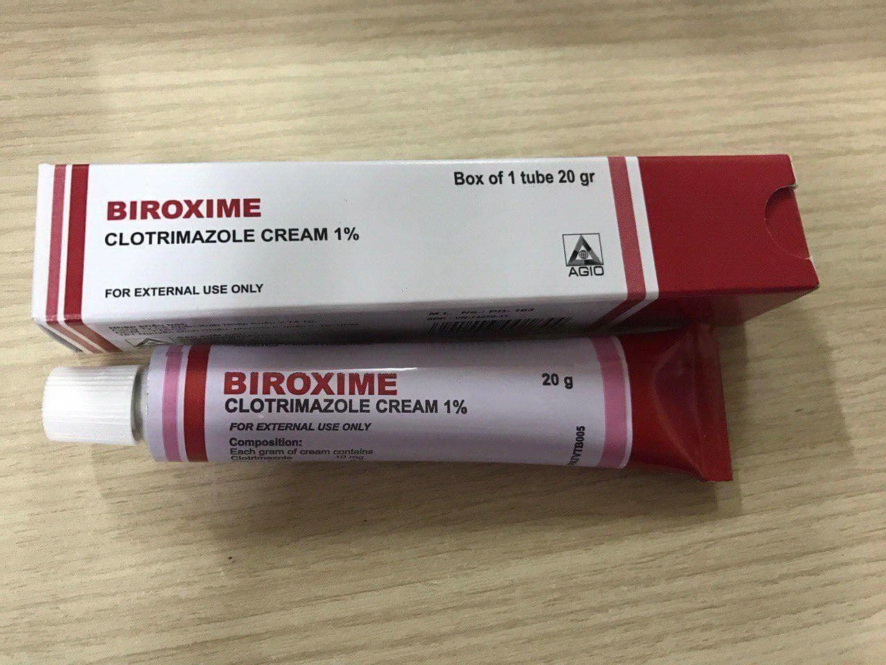 Thuốc bôi Biroxime 1% 20g điều trị nấm da chân, nấm kẽ hiệu quả