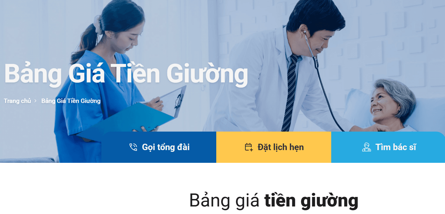 Bảng giá tiền giường tại Bệnh viện Đa khoa Quốc tế Nam Sài Gòn: Cập nhật chi tiết mới nhất