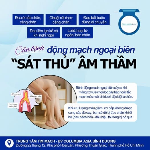 BỆNH ĐỘNG MẠCH NGOẠI BIÊN (PAD) – “SÁT THỦ” ÂM THẦM ĐÁNG CHÚ Ý