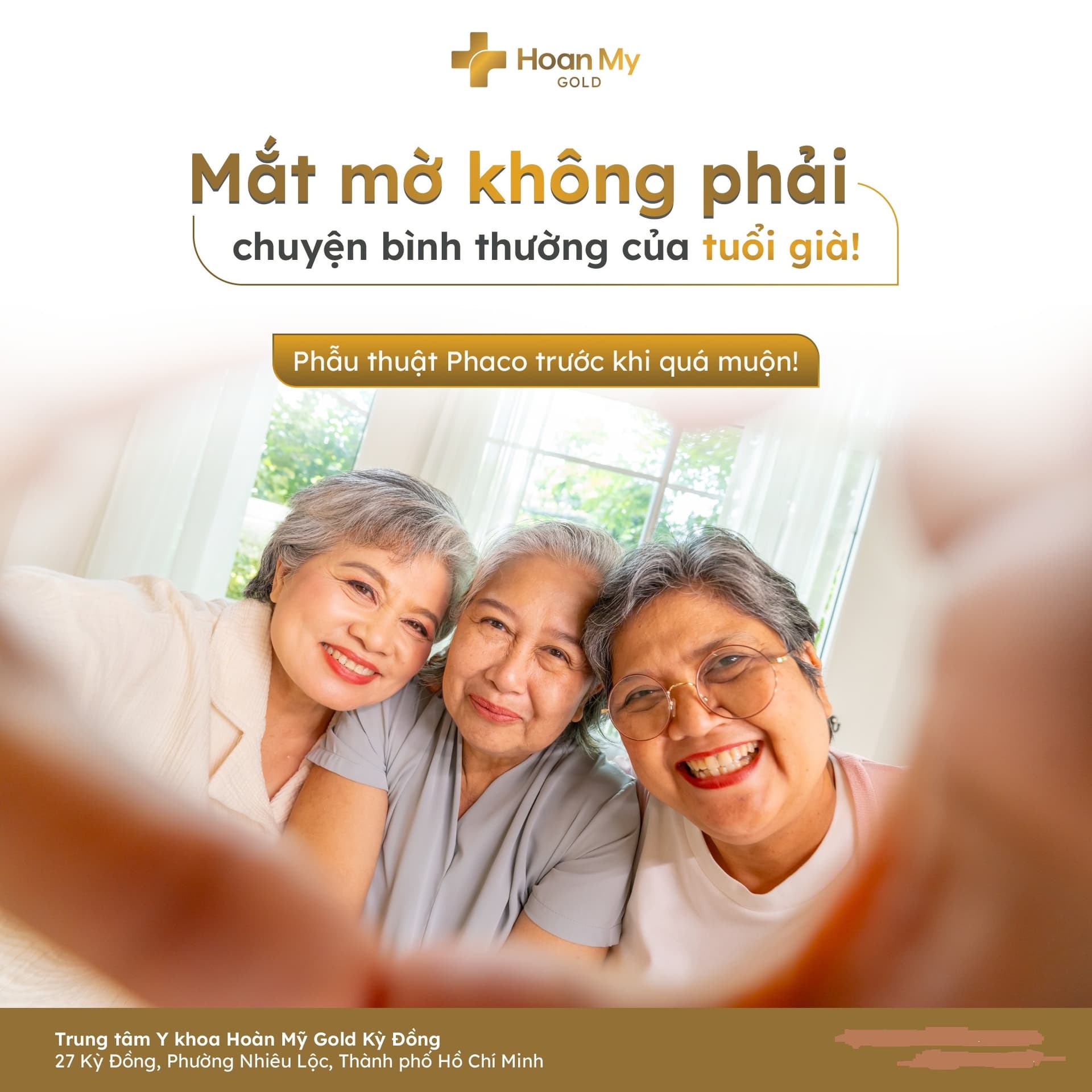 Mắt mờ, đục thủy tinh thể: Đừng nhầm là chuyện bình thường của tuổi già!