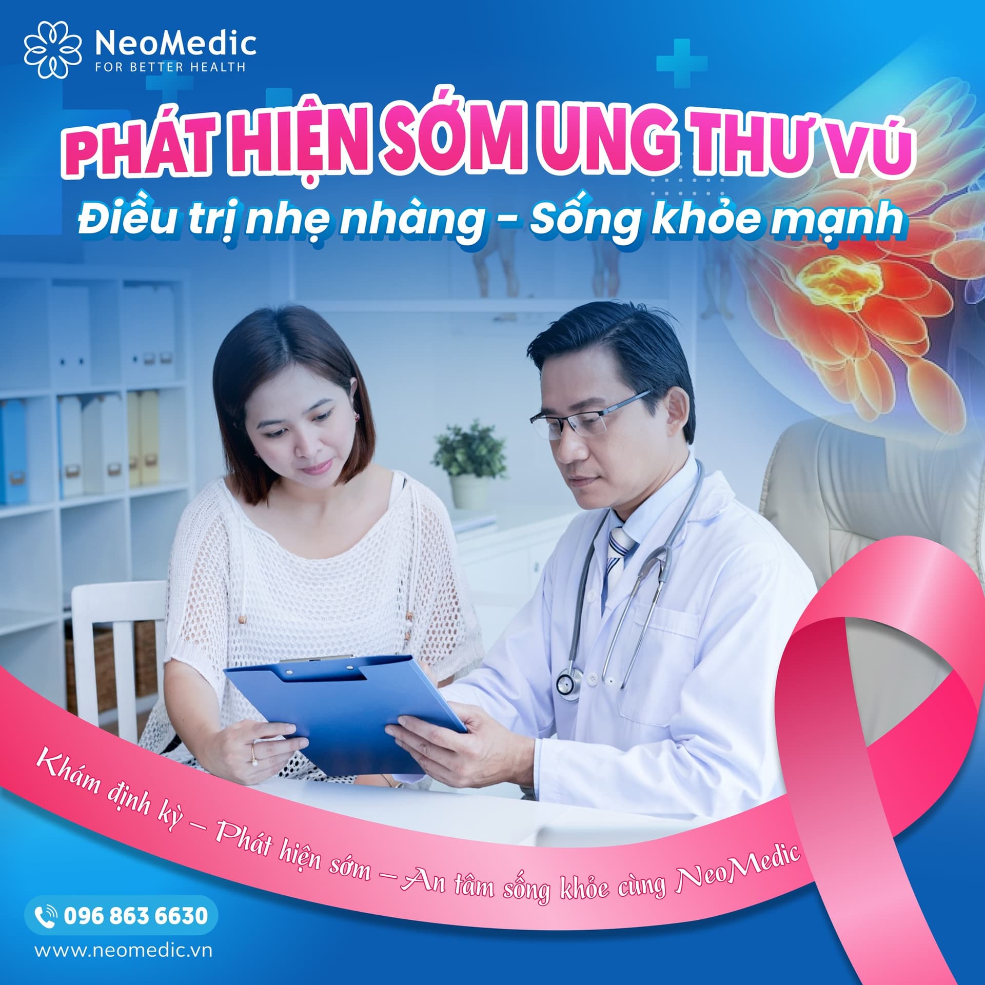 Phụ nữ thông minh chọn tầm soát ung thư vú sớm tại NeoMedic