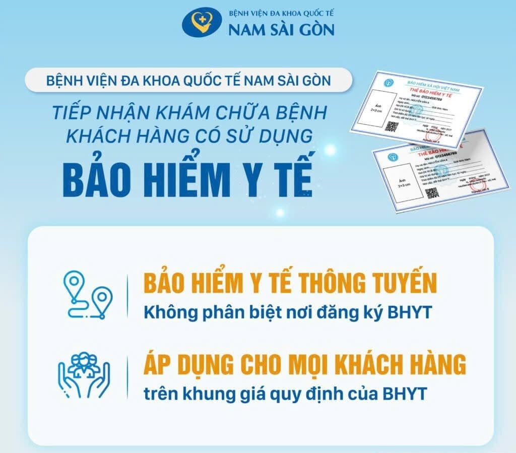 Hướng dẫn thủ tục khám chữa bệnh Bảo hiểm Y tế (BHYT) mới nhất tại Bệnh viện Đa khoa Quốc tế Nam Sài Gòn