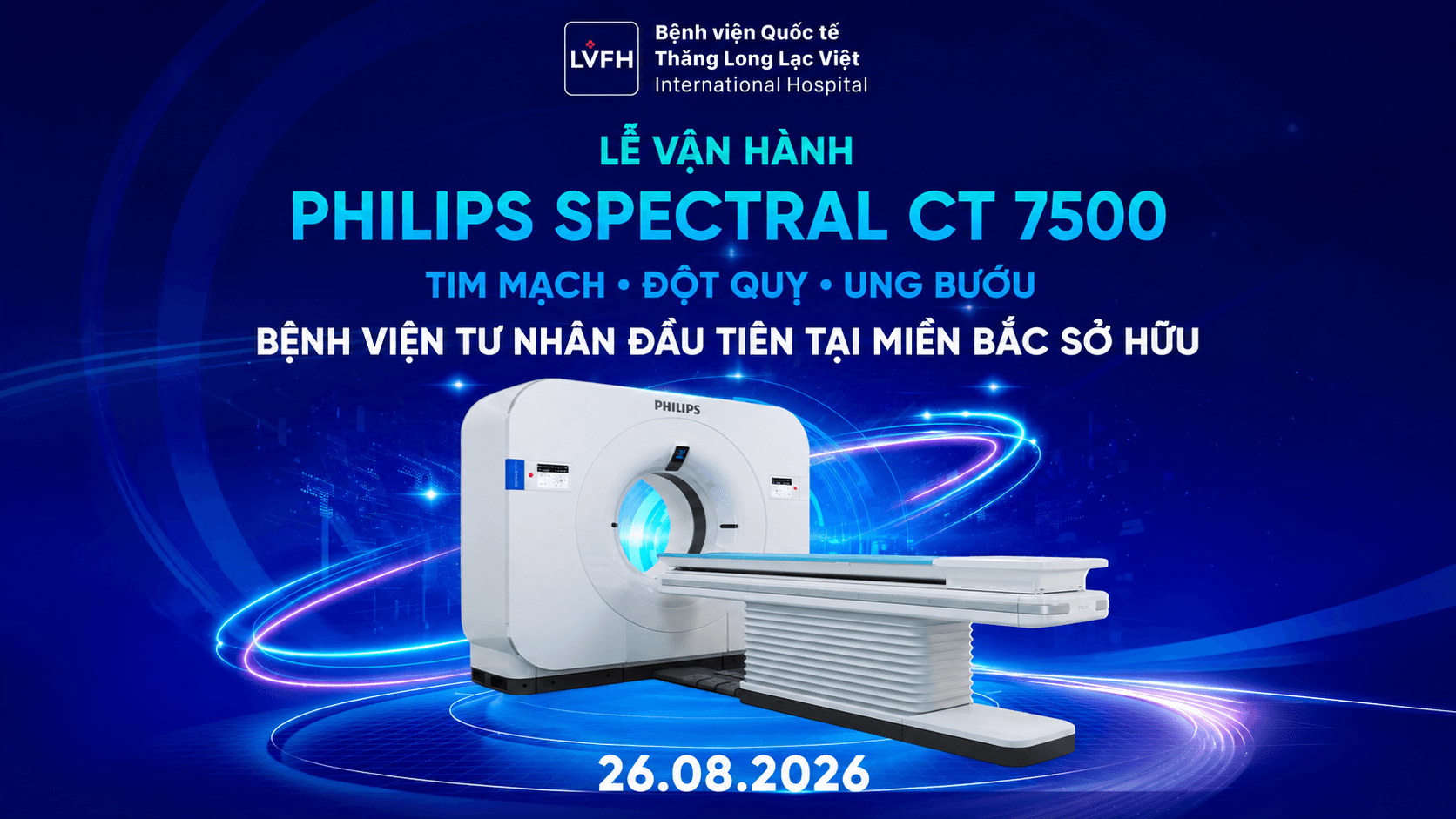  BV Quốc tế Thăng Long Lạc Việt khai trương máy CT phổ 512 lát cắt tích hợp AI