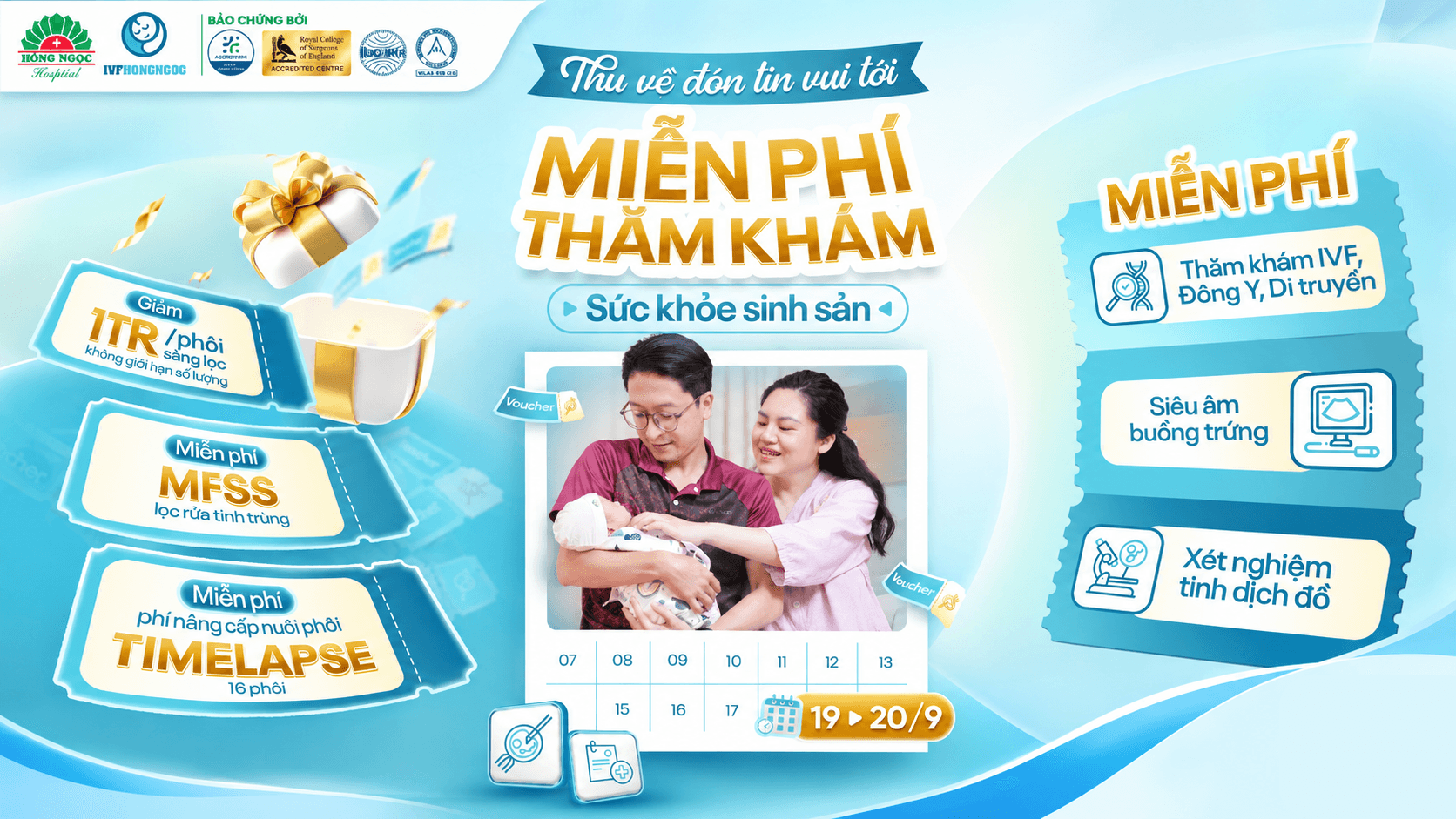 Khám sức khỏe sinh sản Miễn phí tại Bệnh viện Hồng Ngọc Phúc Trường Minh