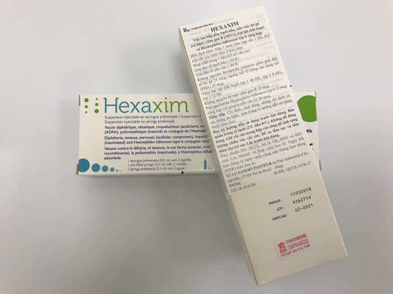 Vắc-xin Hexaxim 0.5ml (Pháp)