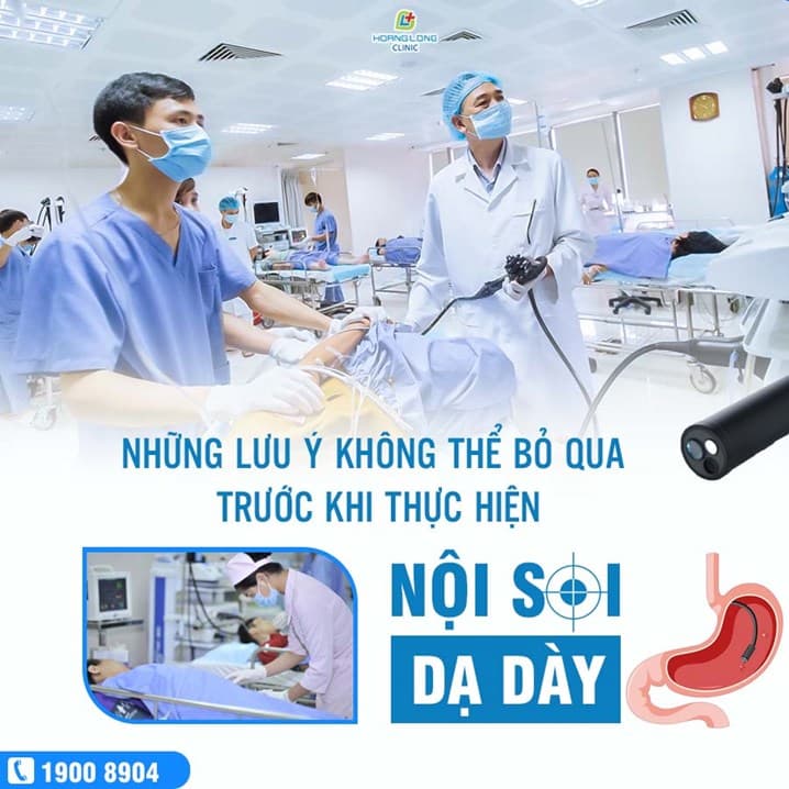 Lưu ý trước khi nội soi dạ dày tại Phòng khám Hoàng Long