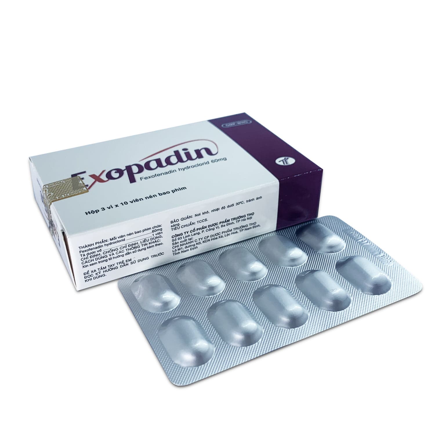 Thuốc Exopadin 60mg Trường Thọ: Giải Pháp Điều Trị Viêm Mũi Dị Ứng và Mày Đay