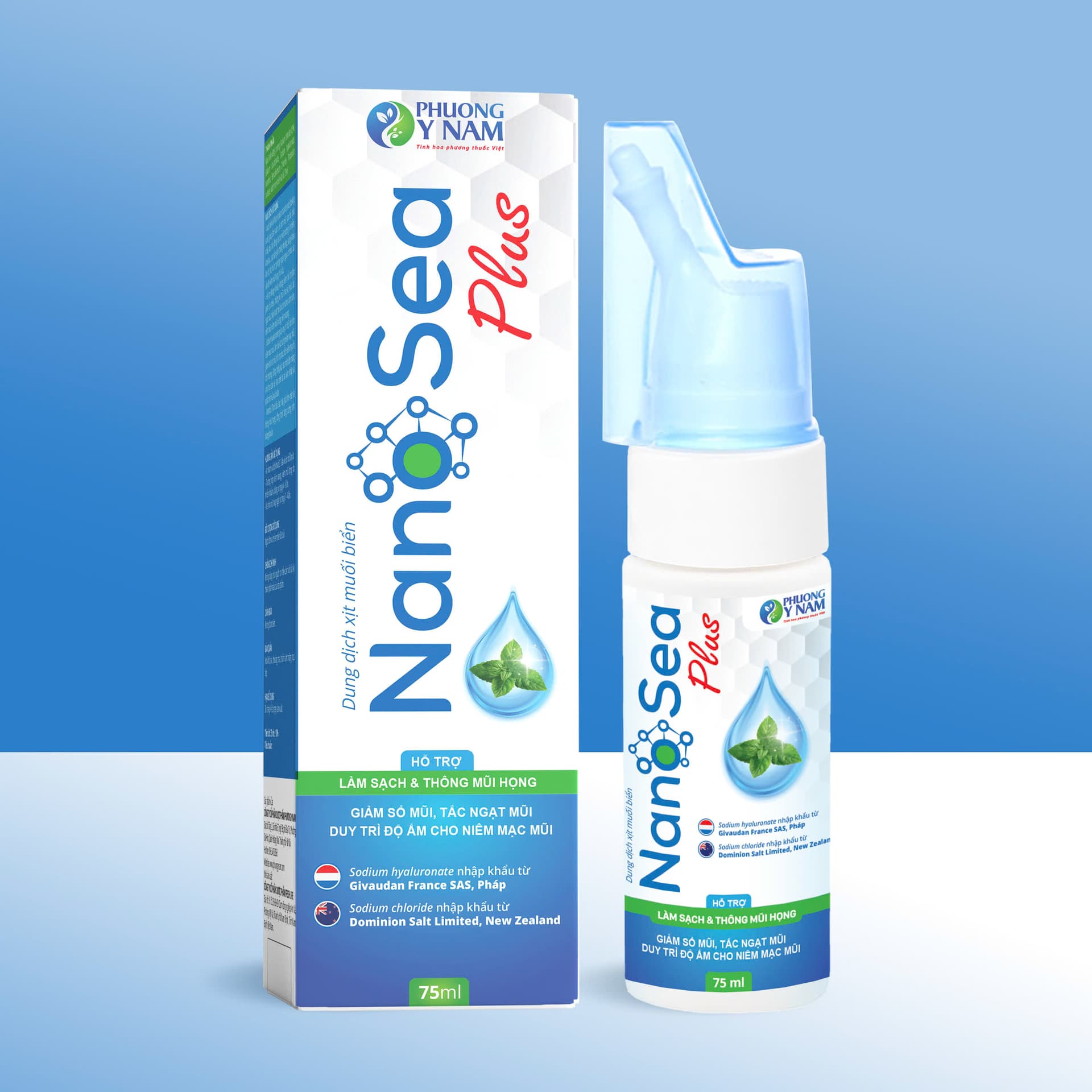 Xịt Mũi Muối Biển Nano Sea Plus 75ml Phương Y Nam – Giải Pháp Làm Sạch Mũi Hiệu Quả