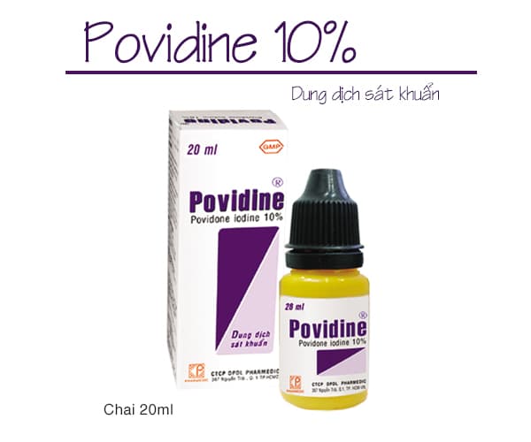 Dung Dịch Sát Khuẩn Povidine 10% Pharmedic (20ml) - Ngăn Ngừa Nhiễm Khuẩn Vết Thương
