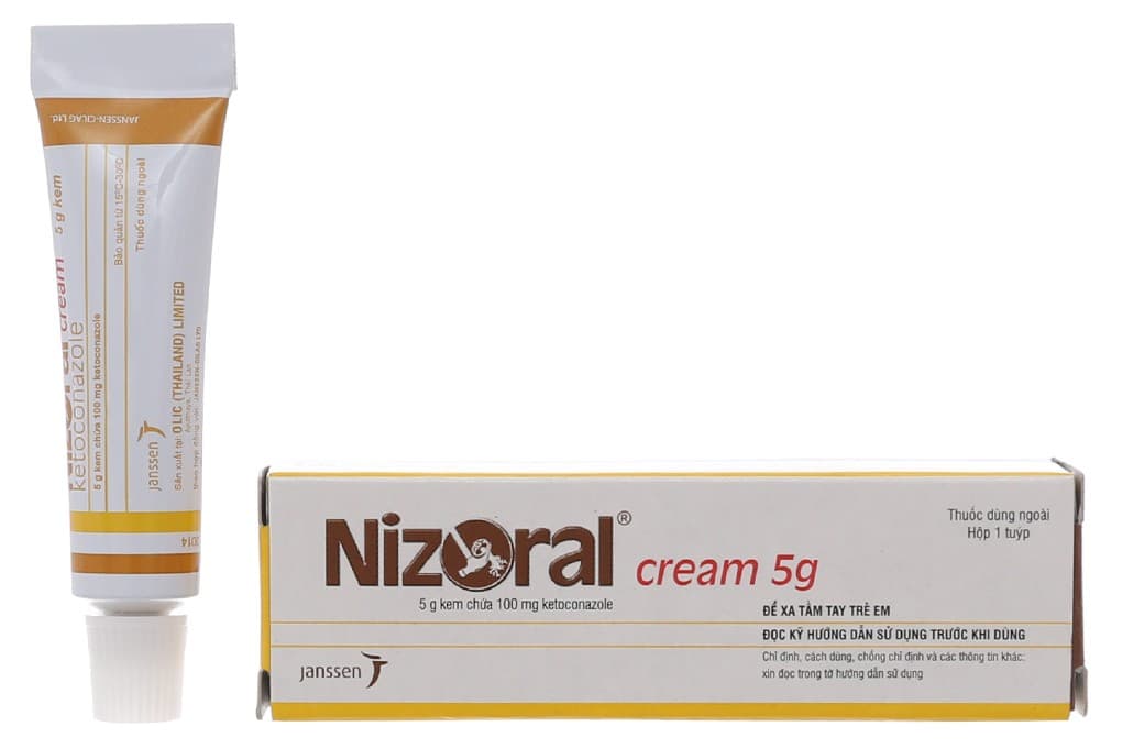 Kem bôi da Nizoral Cream 5g Olic: Giải pháp cho các bệnh nấm ngoài da và lang ben