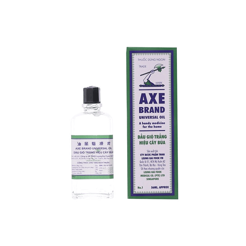 Dầu Gió Trắng Cây Búa Axe Brand Universal Oil: Giảm Cảm Lạnh và Ho Khan Hiệu Quả
