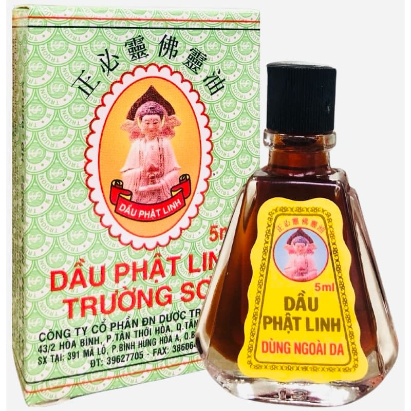 Dầu Phật Linh Trường Sơn – Hỗ Trợ Điều Trị Cảm, Ho, Nhức Đầu, Say Nắng (12 Chai x 5ml