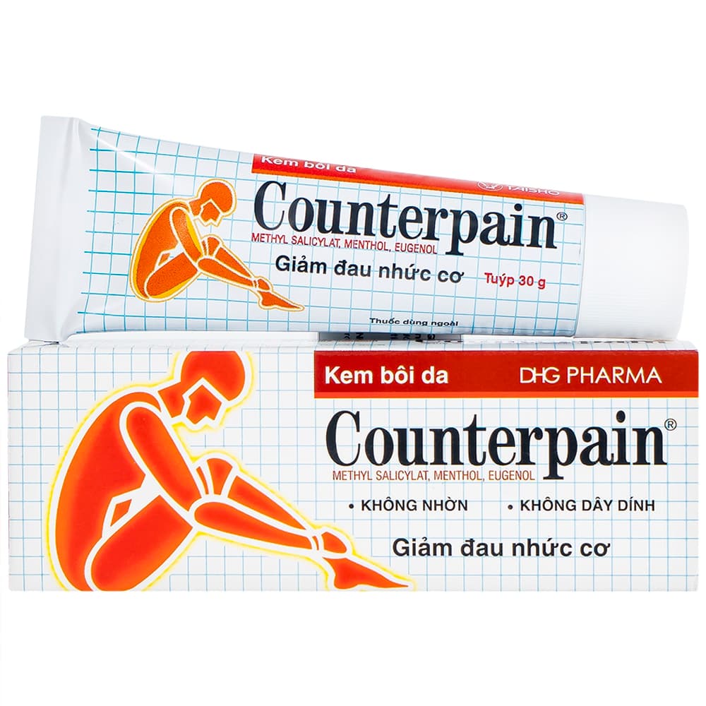 Kem bôi da Counterpain DHG 30g: Giảm đau cơ, thấp khớp, bong gân hiệu quả