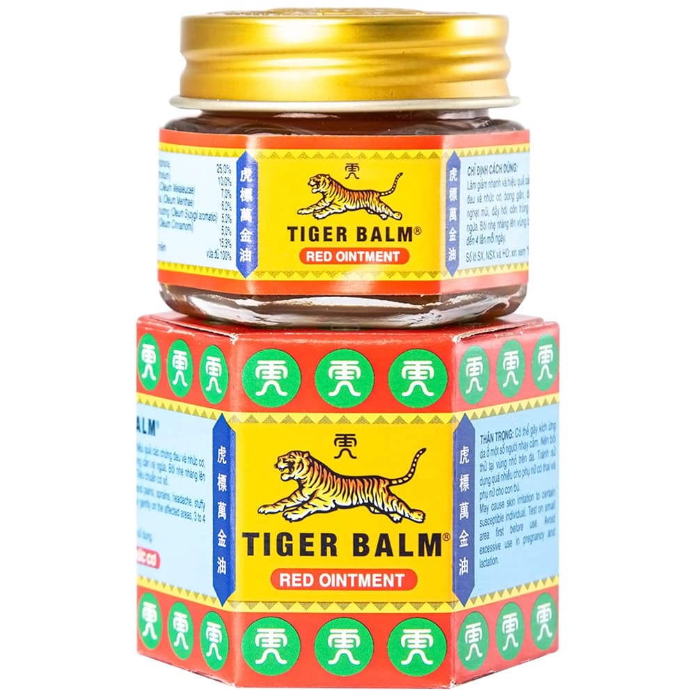Thuốc mỡ Tiger Balm Red Ointment Haw Par 19,4g–Giảm Đau, Nhức Cơ, Bong Gân Hiệu Qủa