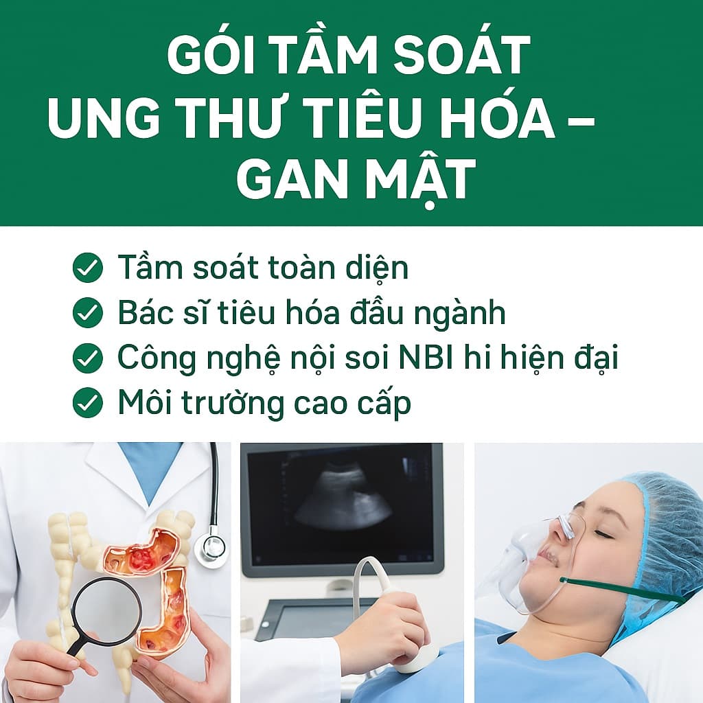 Gói tầm soát ung thư tiêu hóa – gan mật toàn diện tại Bệnh viện Hồng Ngọc