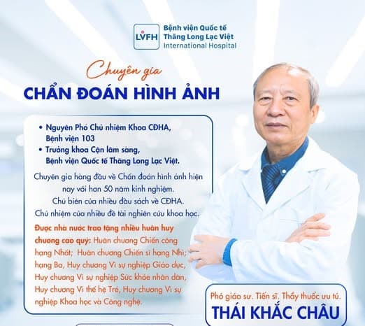 PGS.TS. TTUT Thái Khắc Châu – Chuyên gia hàng đầu trong lĩnh vực Chẩn đoán hình ảnh tại Việt Nam