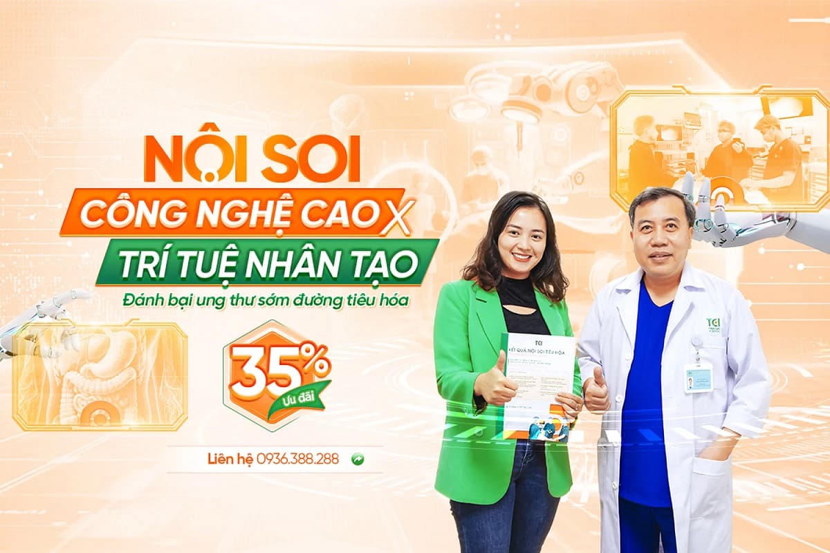 Nội soi tiêu hóa công nghệ cao tích hợp AI tại Thu Cúc TCI: Phát hiện sớm ung thư, an toàn và chính xác