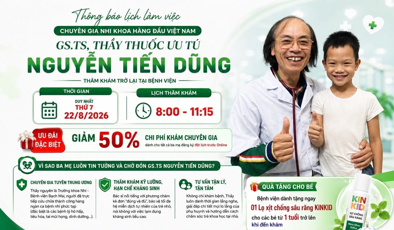 Cập nhật lịch khám chuyên gia tại BV Đa khoa Medic Hải Tiến và PK Medic Yên Định
