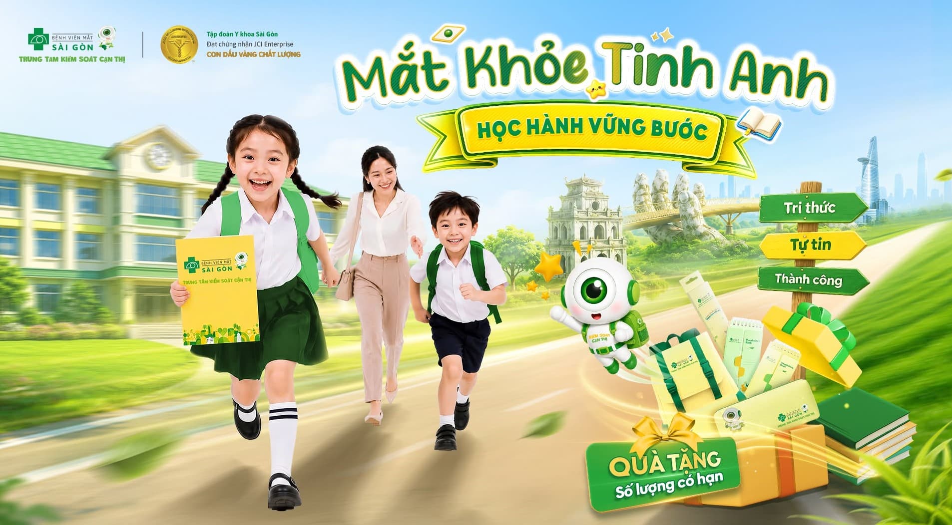 Ưu đãi giảm ngay 300.000đ mùa Back To School tại Mắt Sài Gòn Hoàng Ngân