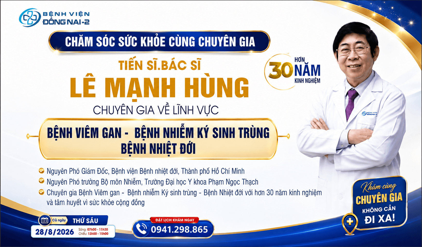 Gặp gỡ TS.BS Lê Mạnh Hùng - Chuyên gia về bệnh Truyền nhiễm tại BV Đồng Nai - 2