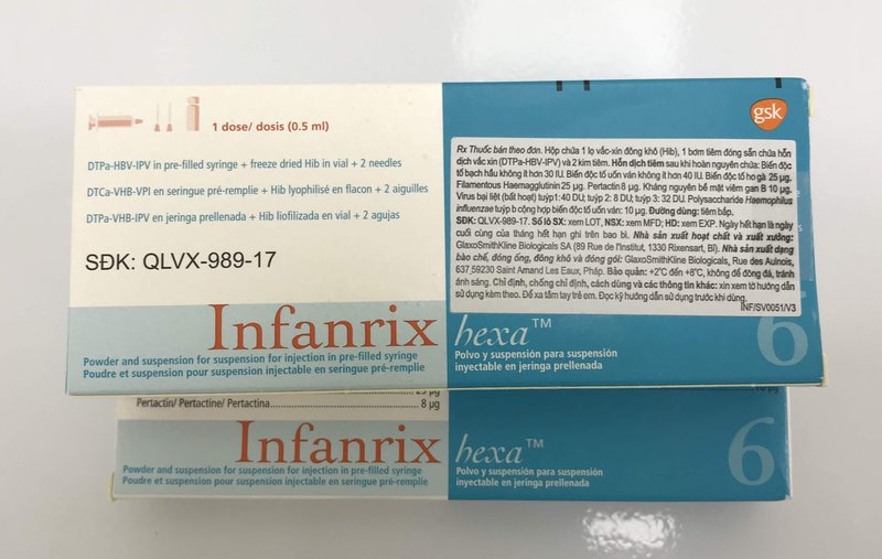 Vắc-xin Infanrix hexa 0,5ml (Bỉ)